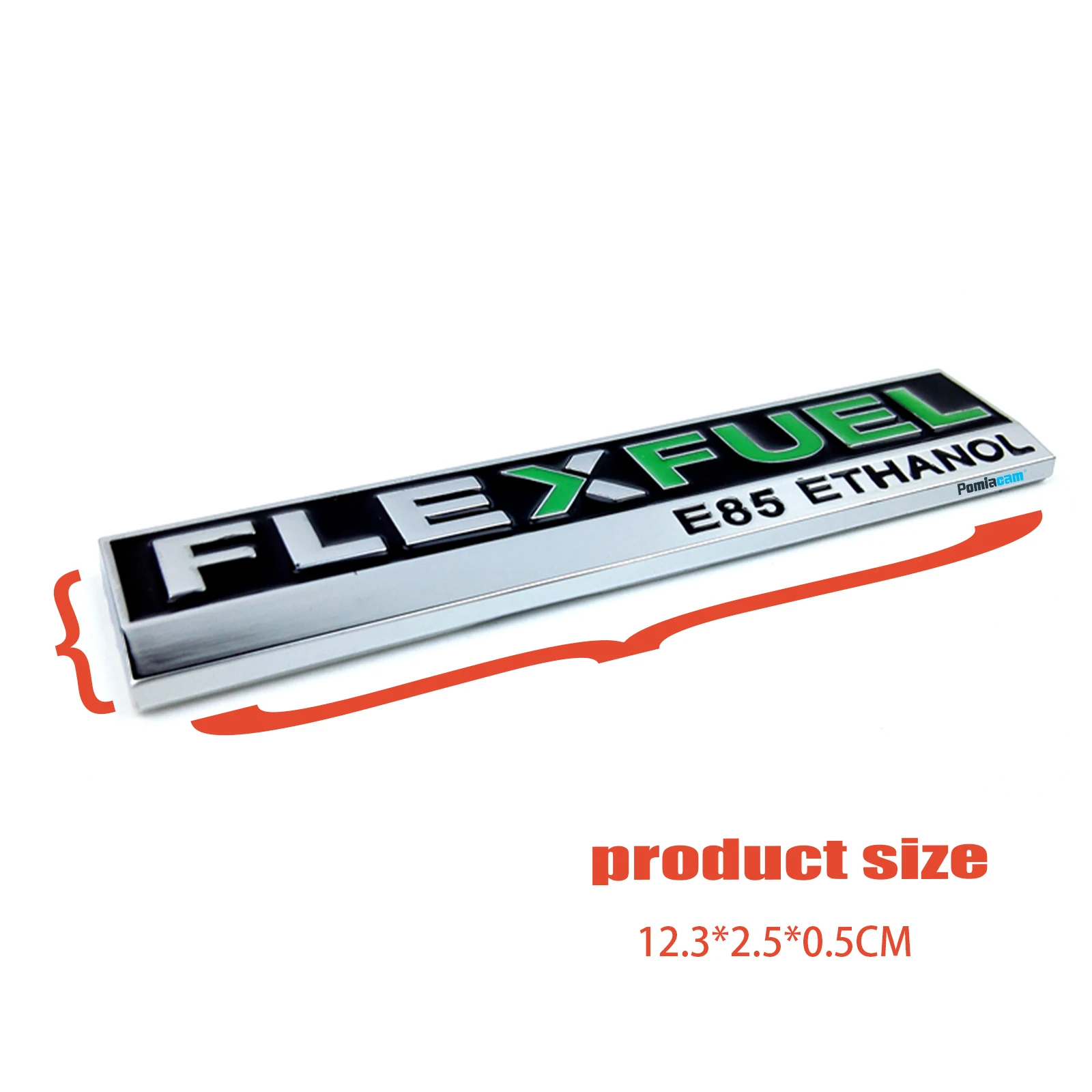 3D Car Sticker FLEX FUEL E85 ETHANOL Car Sticker personalized metal modified car Emblem Accessories For Clean Energy Vehicle Met