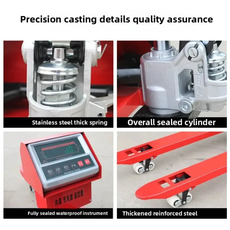 2Ton 3 Ton Hand Pallet Truck Scale With Weight High Quality Low Price 2500Kg