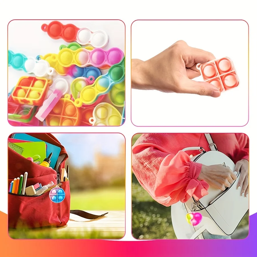 10 peças brinquedos sensoriais mole de cor aleatória para crianças, material durável, lembranças de festa de aniversário de natal, presentes para meninos e meninas