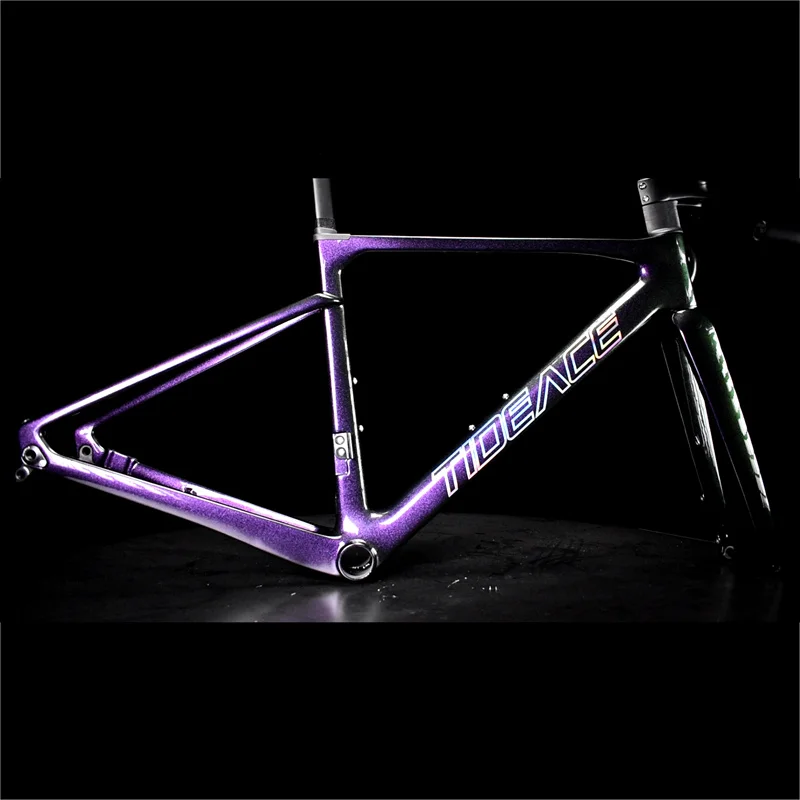 Ultralight Carbon Fiber Road Bike Frame Super Light Racing Bicycle Frameset Accept Custom Painting 700C