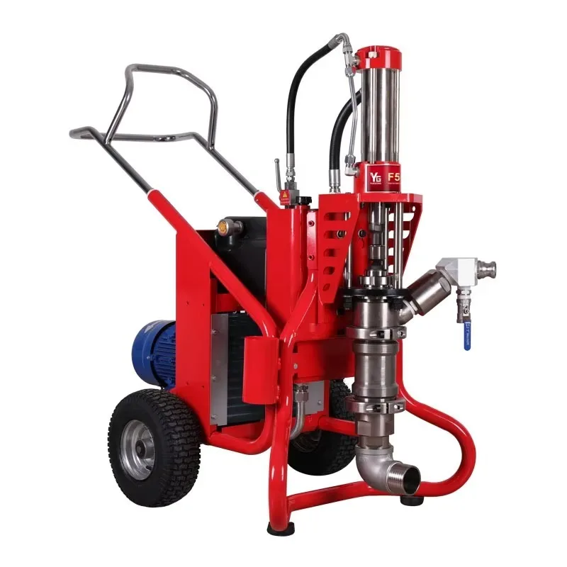 YG F50 Stucco Plaster Sprayer 380V Electric Hydraulic Mortar Spray Machine Engine Pump Motor for Construction And Home Use