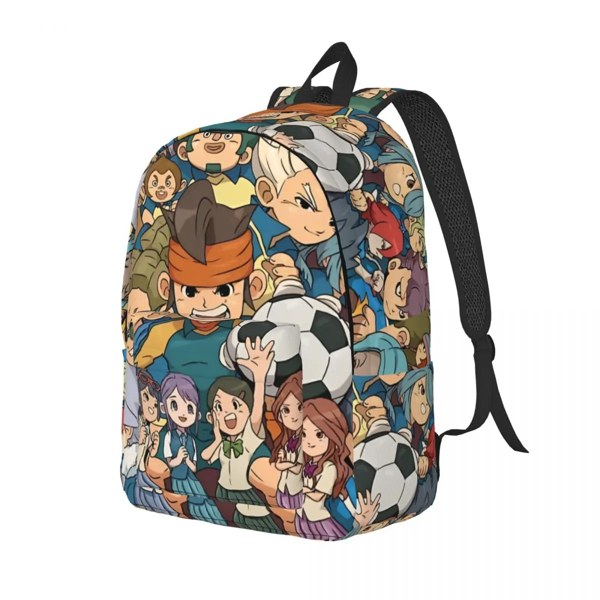 Inazuma Eleven Anime Game Backpack Men Women Fashion Student Business Daypack RPG Football Laptop Computer Shoulder Bag Durable