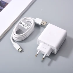 OPPO 80W SuperVOOC Charger EU US Fast Charging Power Adapter USB C Cable For OPPO Reno 15 14 Pro Find X5 X6 X7 X8 X9 Pro A6 Pro