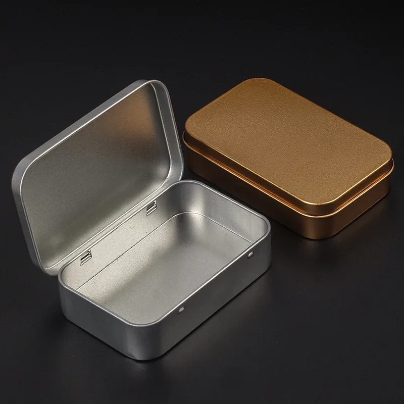 New 1pcs Metal Cigarette Case High Capacity Tin Storage Box Tobacco Tank, Cigarette Holder for 110mm (Silver)