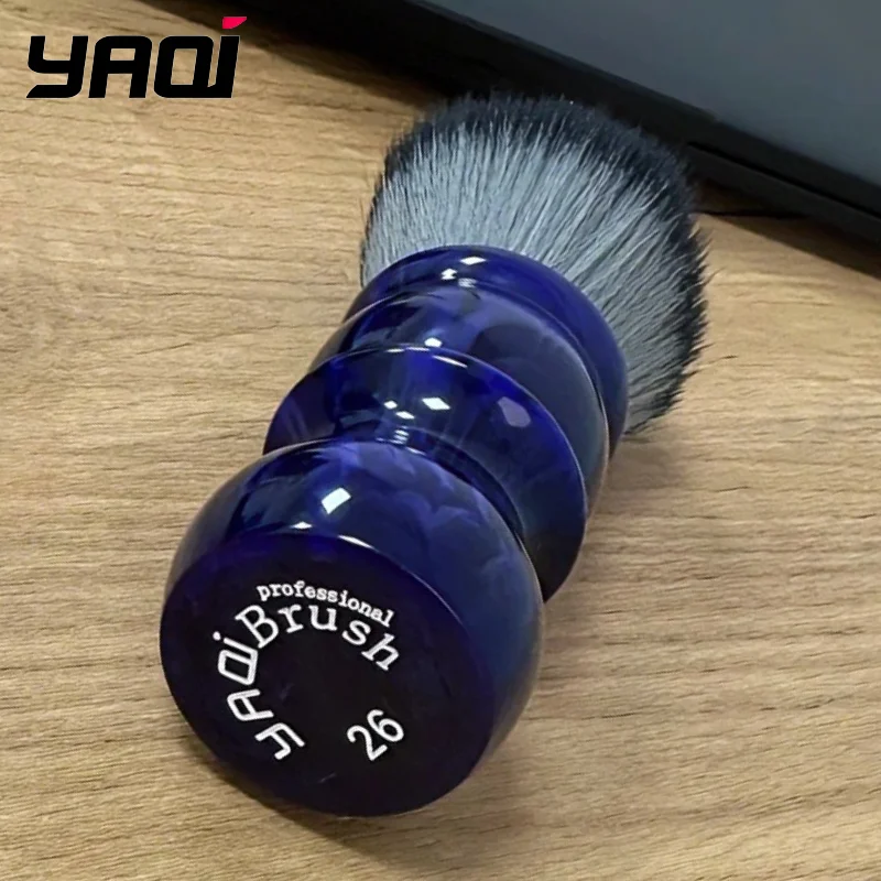 2026 Yaqi 26mm Timber Wolf Color Synthetic Hair Shaving Brush Flash Sale for men Comfortable Shaving