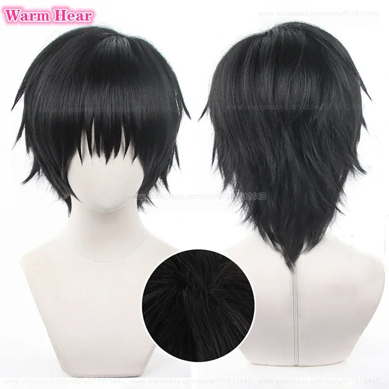 

В наличии Fushiguro Toji Синтетические волосы Аниме Короткие 35 см Черный Парик для косплея Термостойкие волосы Хэллоуин Вечеринка Новые парики + Кепка для парика