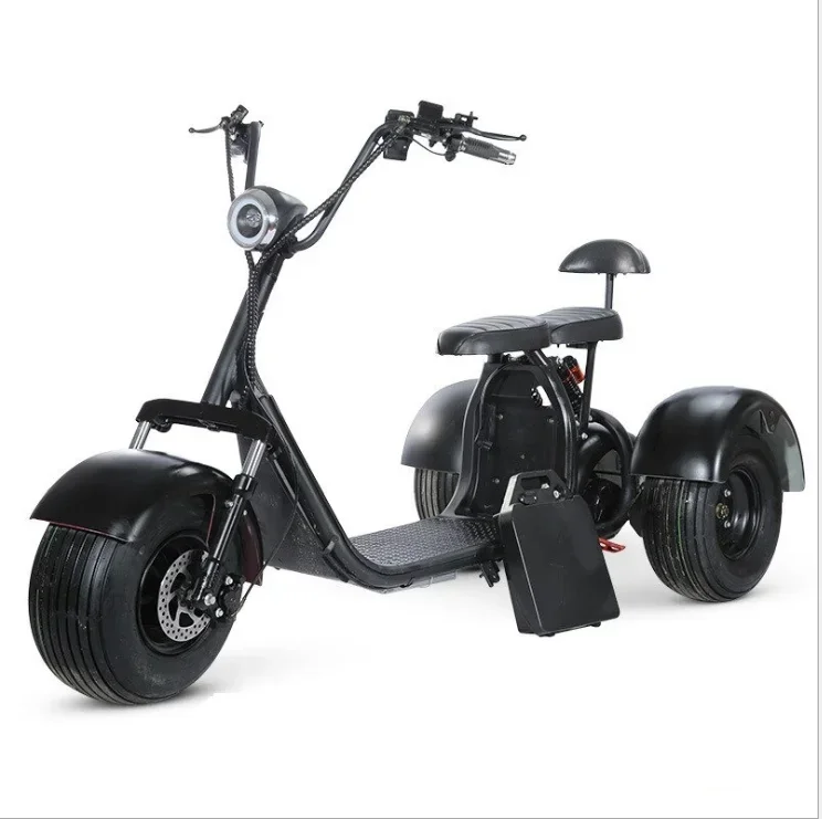 XK Three-Wheel Wide Tire Electric Bicycle Harley Electric Vehicle Electric Skateboard Lithium Bicycle