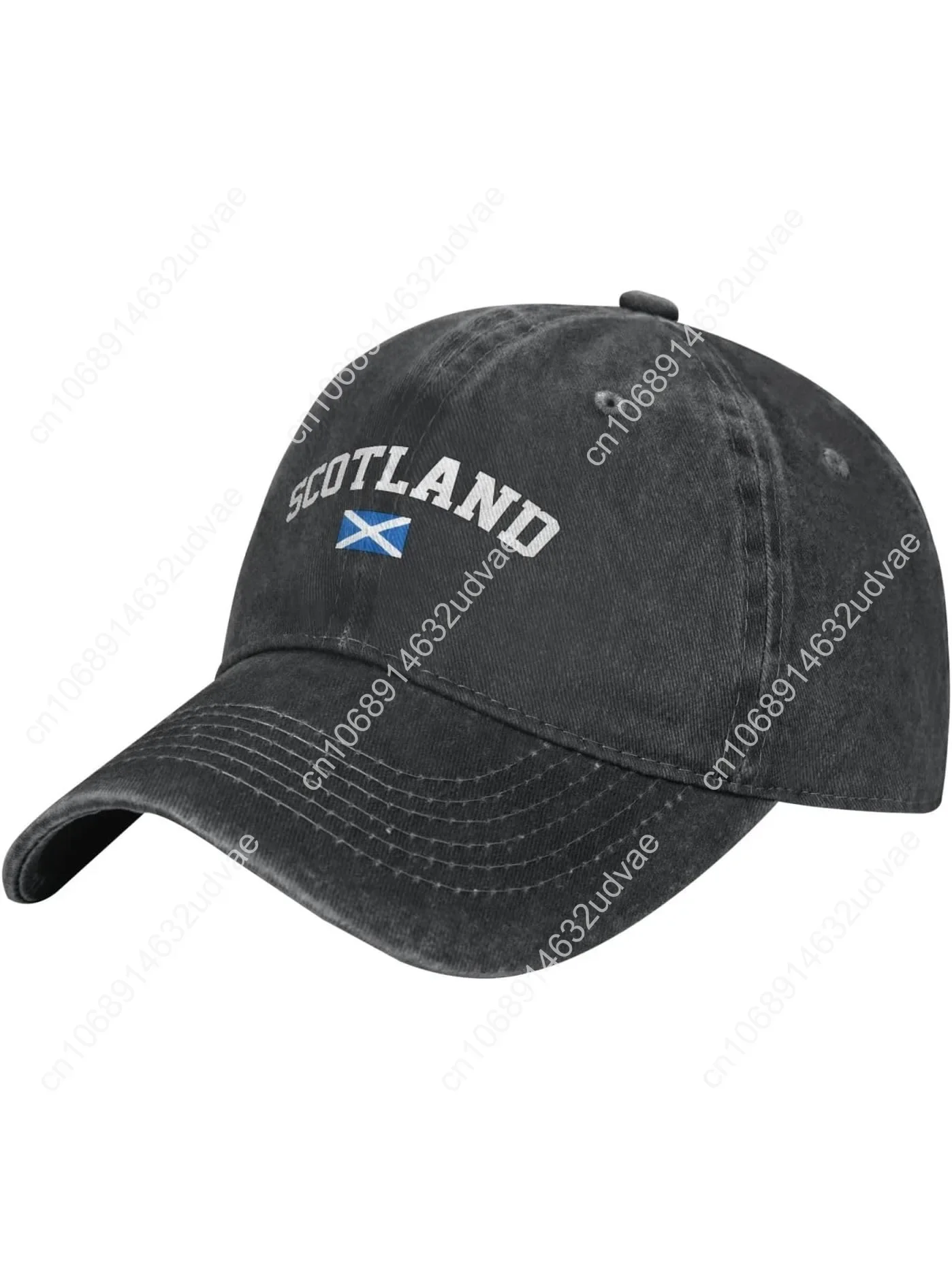 

Scotland Flag Baseball Cap Denim Vintage Cotton Unisex Patriotic Hat
