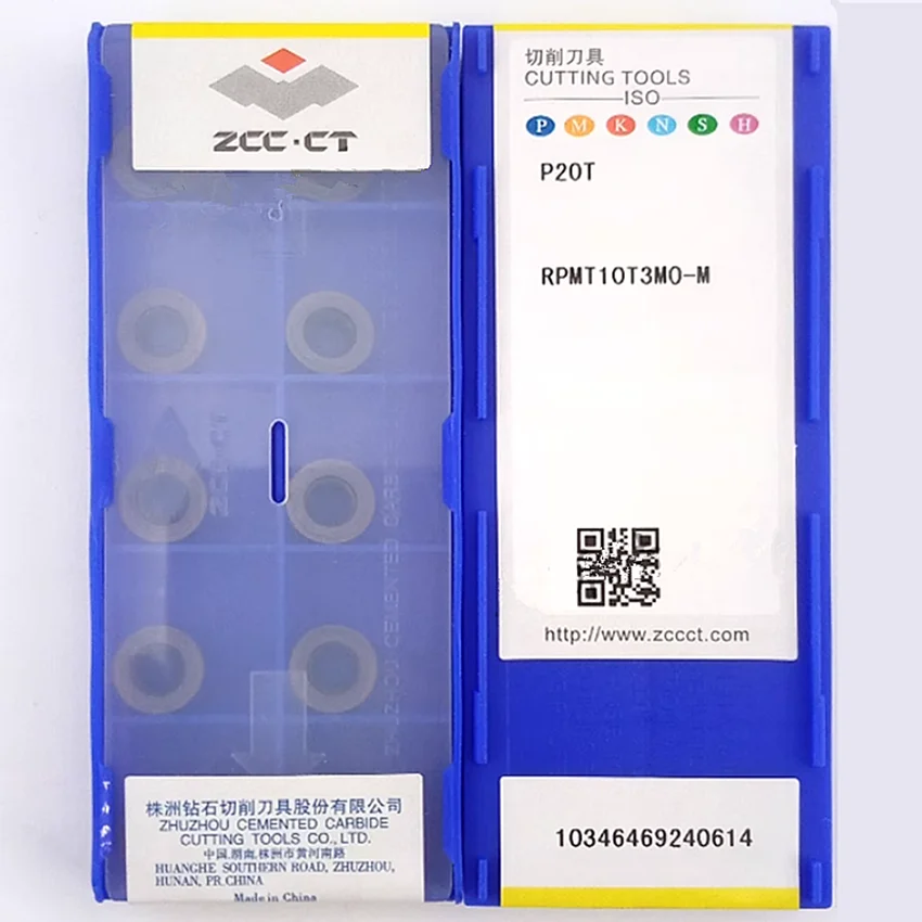 RPMT10T3MO-M P20M/RPMT10T3MO-M P20T/RPMT10T3MO-M P10M ZCC.CT RPMT10T3MO-M RPMT10T3MO CNC blade carbide inserts milling tools