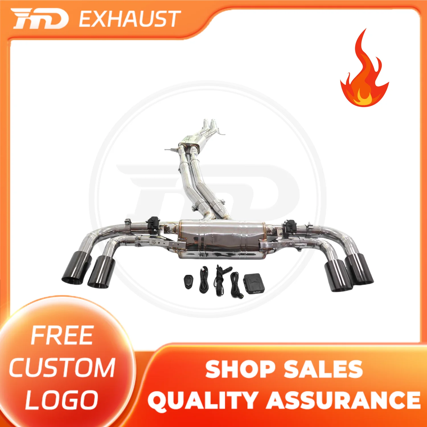 

HMD Hot sale Exhaust System Stainless Steel Performance Catback for Porsche Cayenne Turbo 9YA 4.0T 2018+ Muffler With Valve