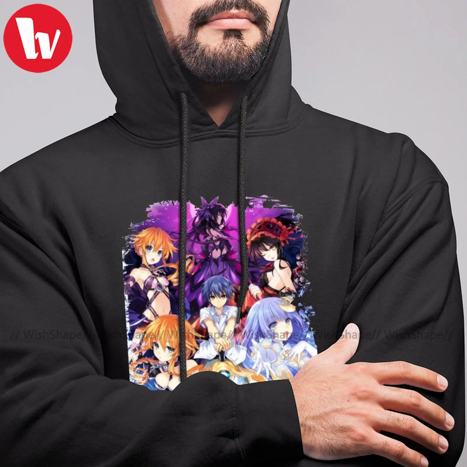 Stylish Date A Live Yoshino Hoodies Date A Live Hoodie Autumn Cotton Hoodies Outdoor Long Length Pullover Hoodie Over Size