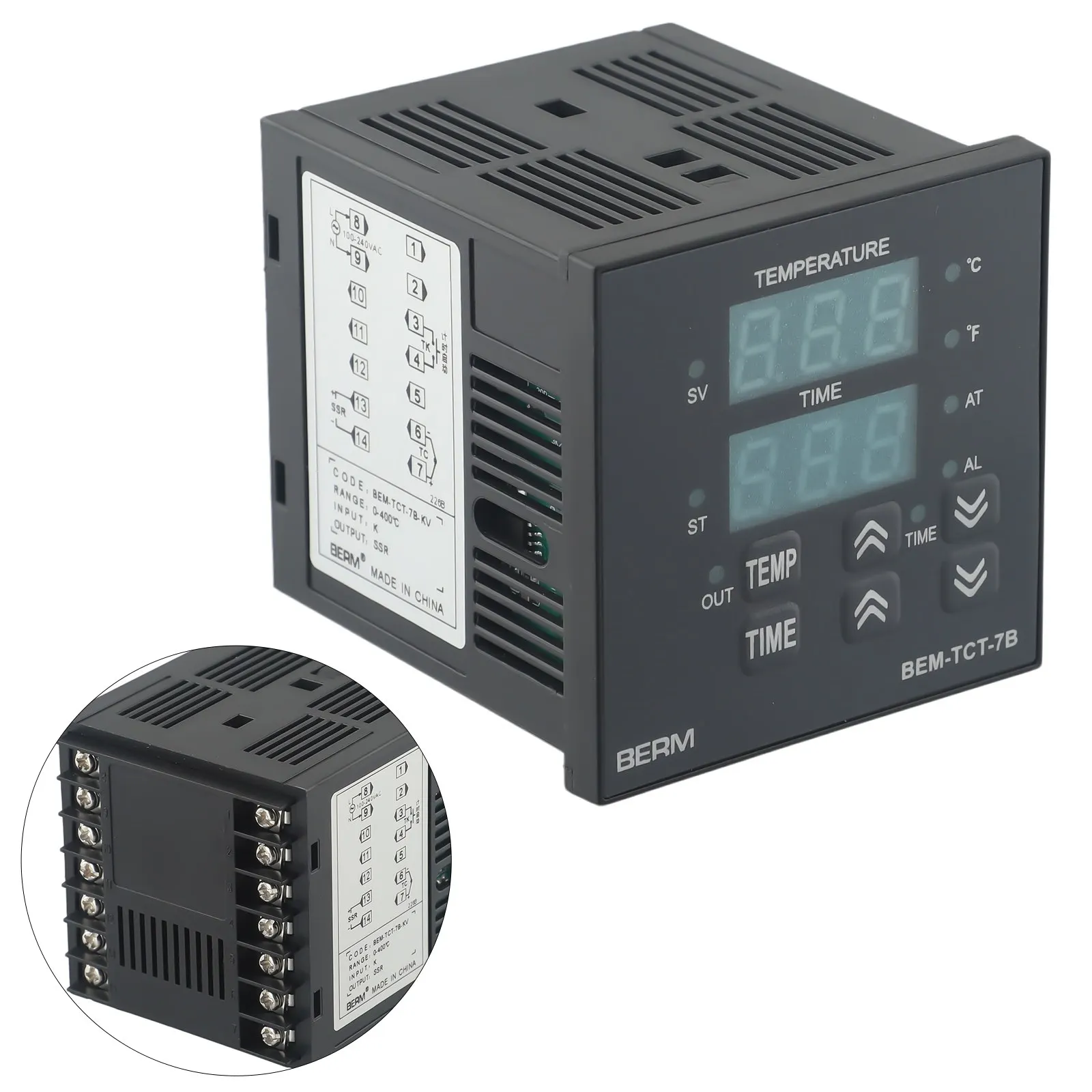 เครื่องกดความร้อนที่เชื่อถือได้ตัวควบคุมอุณหภูมิเวลา BEM TCT 7B KV รุ่นเหมาะสําหรับพื้นที่ภูเขาที่ห่างไกล