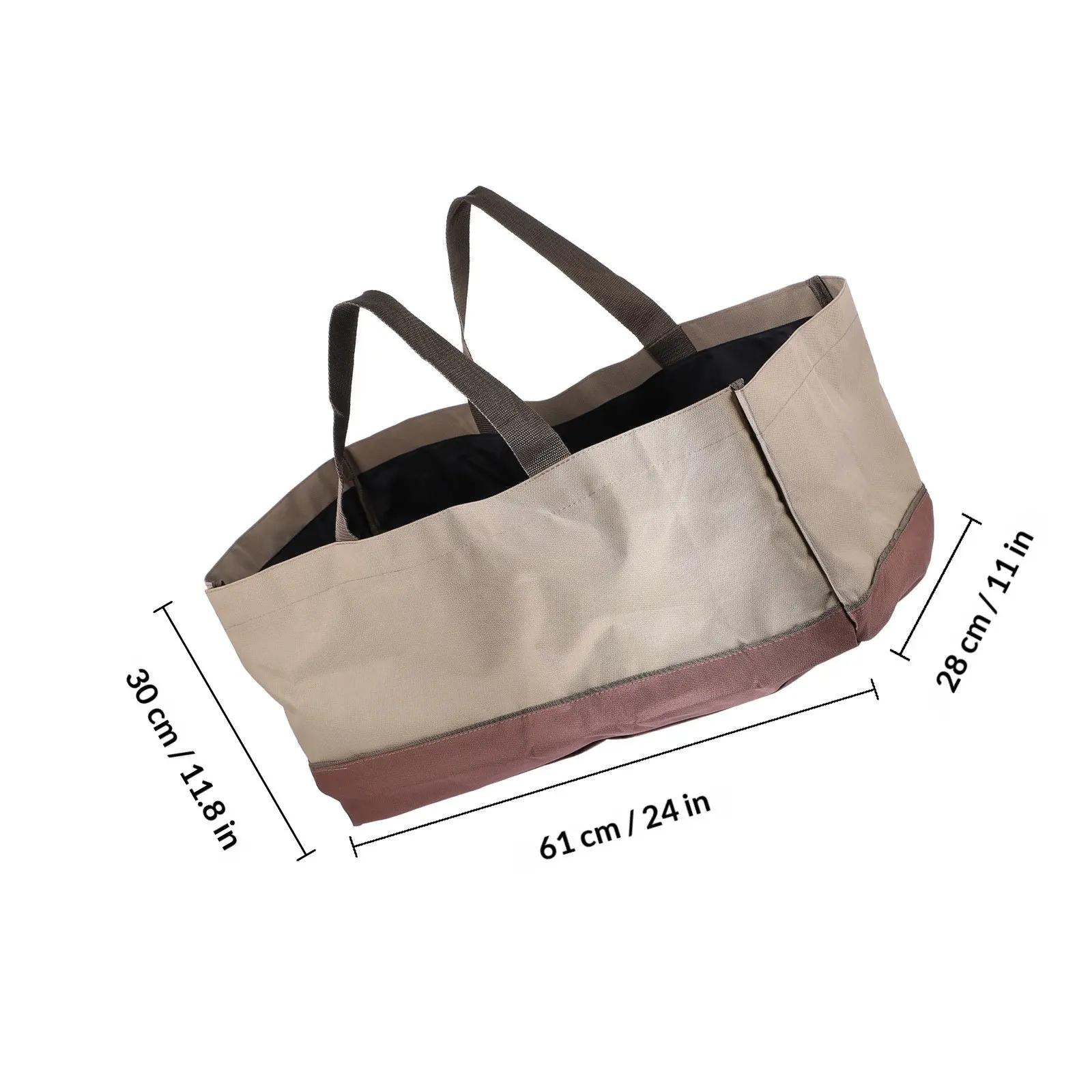 1Pcs Firewood Organizer Bag Premium Oxford Fabric Spacious Firewood Storage Pouch for Efficient Wood Carrying and Fireplace Use