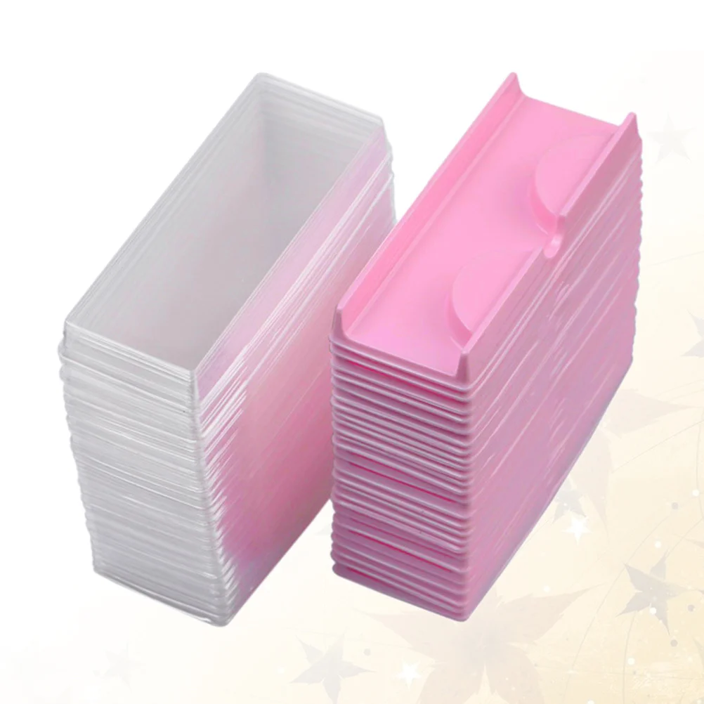 Boîte de rangement pour faux-cils, 50 ensembles, couvercle transparent, conteneur léger, étui Portable pour l'organisation des outils de cils