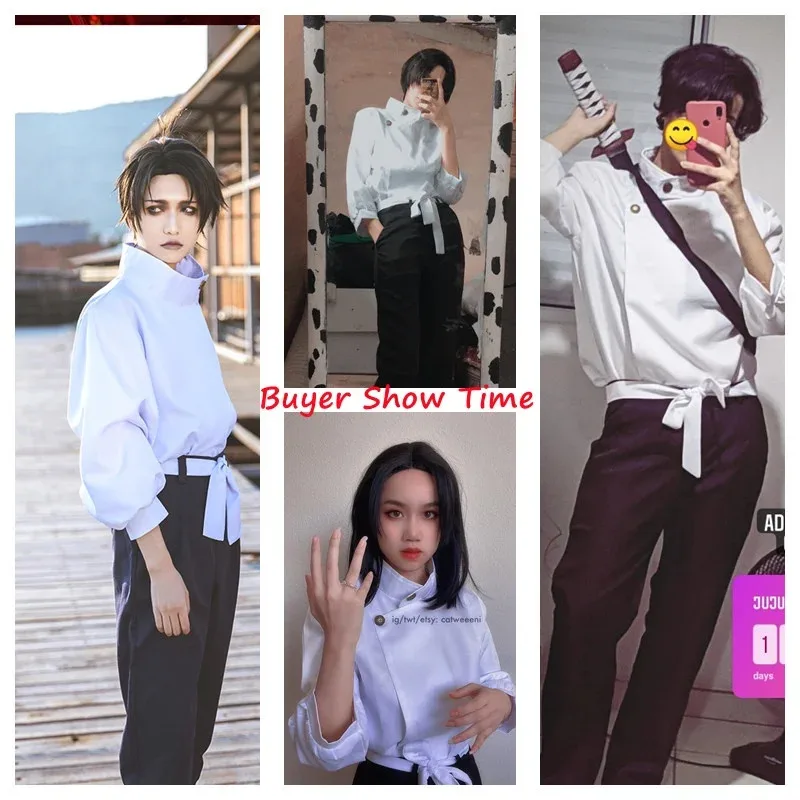 Anime Jujutsu Kaisen Yuta Okkotsu Costume Cosplay Uomo Donna Halloween Party Uniformi Top Pantaloni Cintura