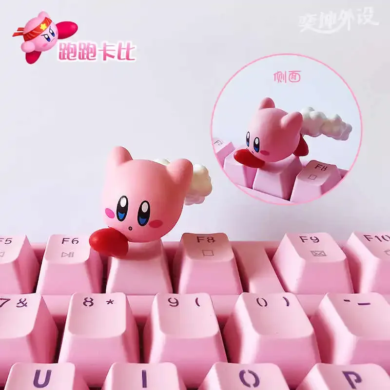 Kawaii Kirby Keycaps, Anime tridimensionnel, Périphérique créatif, Commutateur MX, Clavier mécanique Keycaps, Ornements décoratifs, Cadeau