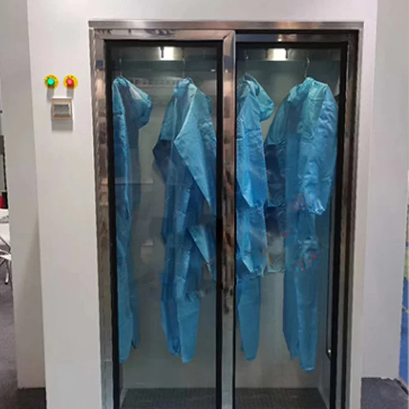 Dust-Free Wardrobe Vertical Purification Storage Locker Large Capacity FFU Clean Closet Laboratory Stainless Steel Shoe Cabinet