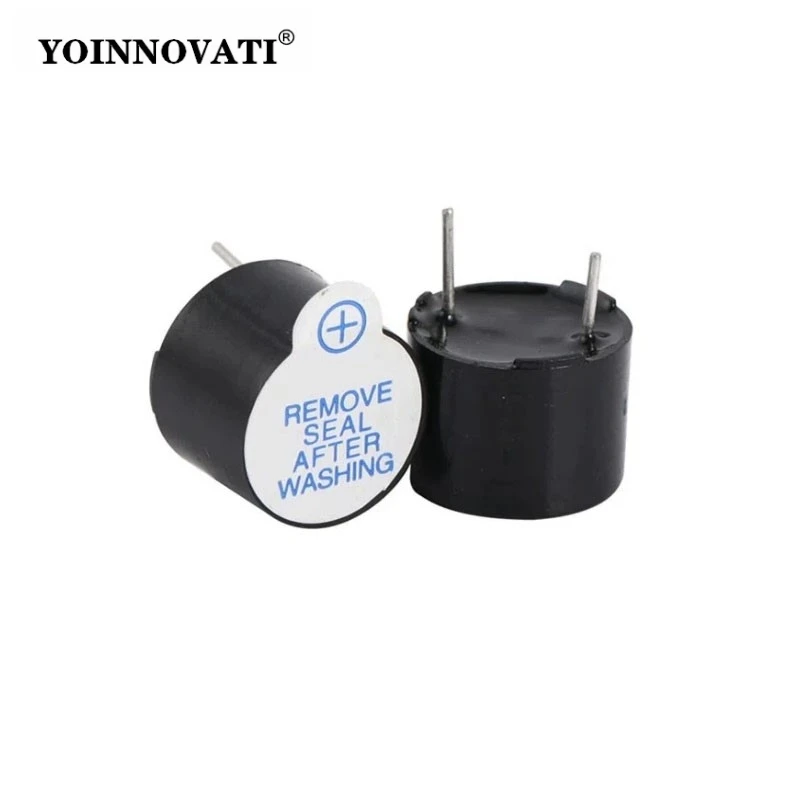 10pcs 5V Active Buzzer Magnetic Long Continous Beep Tone Alarm Ringer 12mm MINI Active Piezo Buzzers Fit for Computers Printers