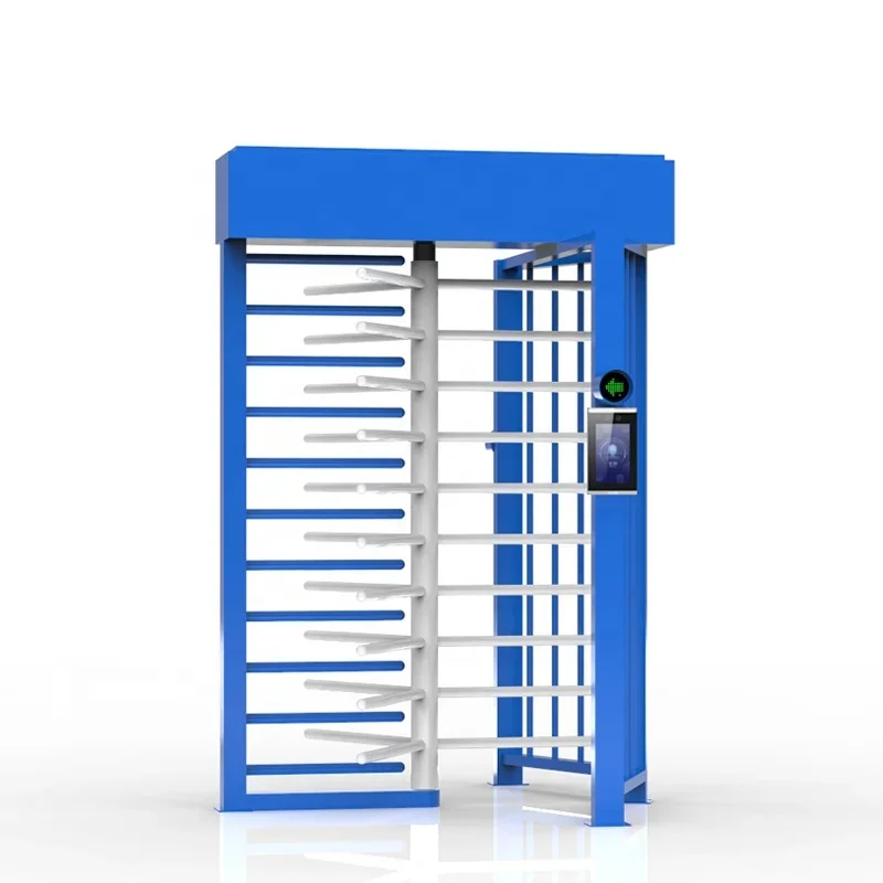 Semi-Automatic Double Door High Security Revolving Pedestrian Full Height Turnstile Gate