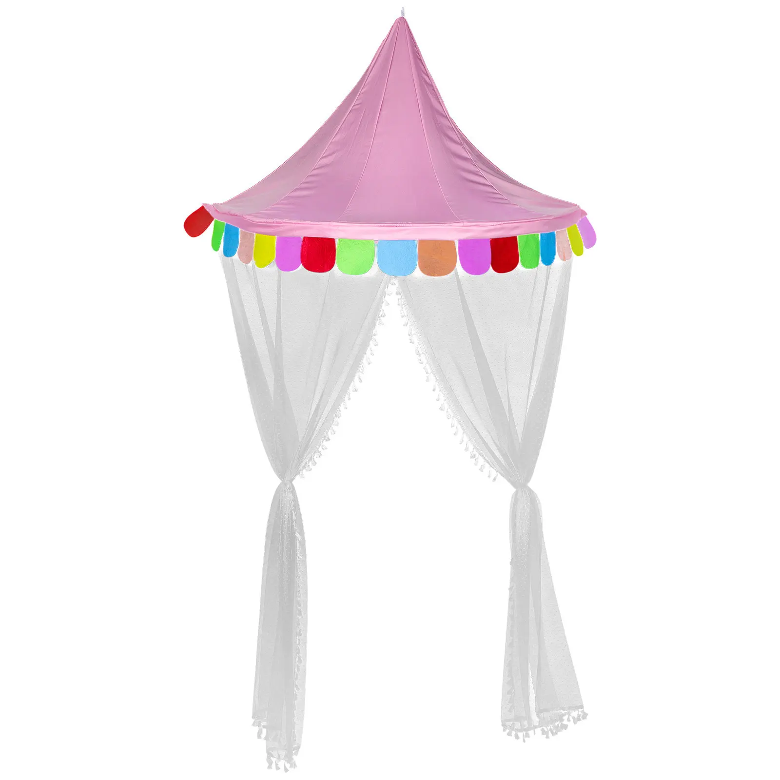 Creative Indoor Dome Tent Half Moon Design Bedroom Play Tent Net Safe Comfortable Tents Indoor
