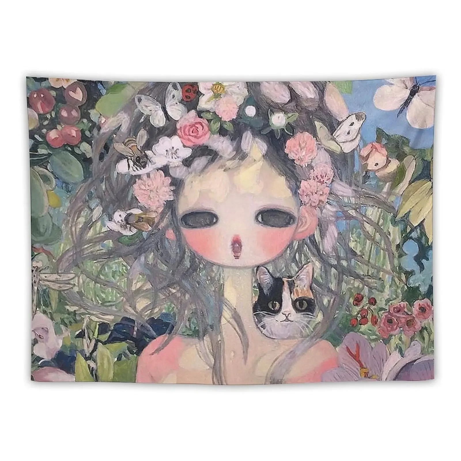 kebun tanaman wanita Tapestry Luxury Living Room Decoration Kawaii Room Decor Tapestry