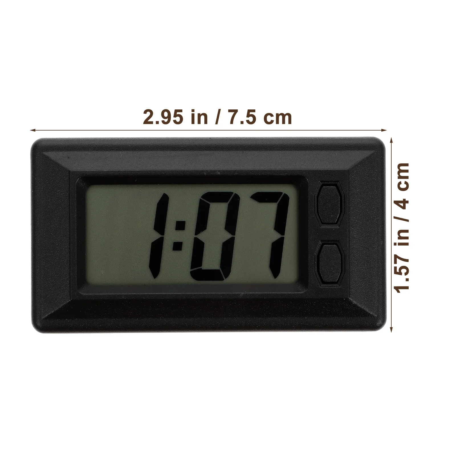 Electronic Calendar Mini Digital Clock For Car Ultra Thin Dashboard Desk Clock Tiny Led Time Display Tool