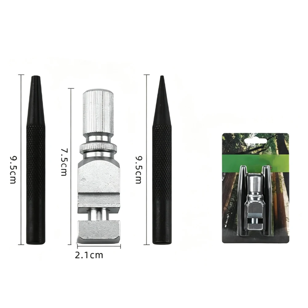 Adjustable Saw Chain Splitter Link Connection Mending Tool Hand Operated Chain Accessory Garden Garage Workshop Repair Supply