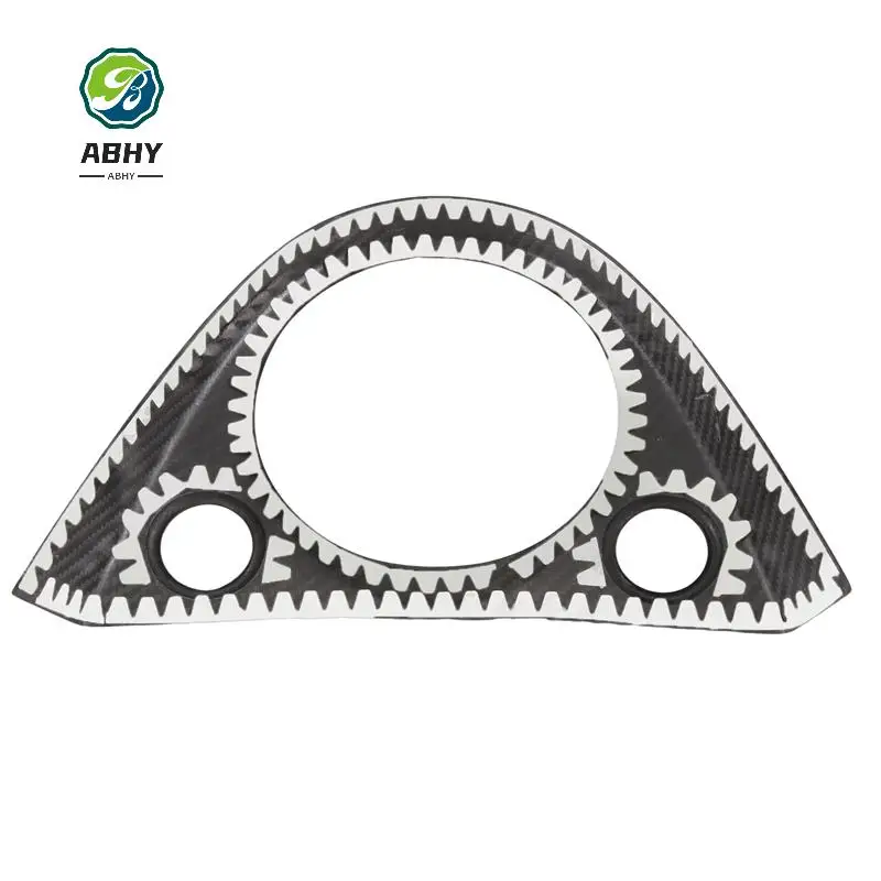 

ABHY-Real Hard Carbon Fiber Central Control Gear Shift Panel Frame For Fiat 500 2011-2015 For Abarth 595 2016-2023