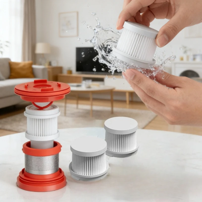 Youpin HEPA Filter  Vacuum Mite Remover Brush 2 PCS Filter Element Replacemnet HEPA Replacement Filter Part Vacuum Cleaner
