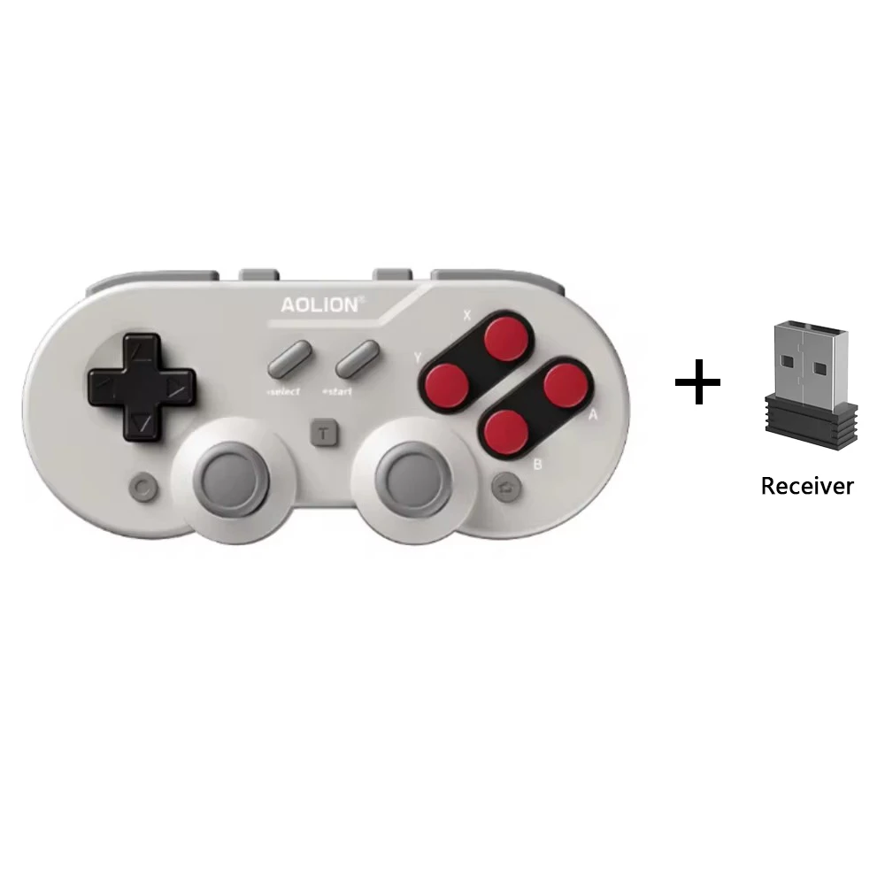 Aolion Q10 Wireless Retro Mini Controller di Gioco Joypad Effetto Hall Joystick Per Nintend Switch Gamepad Per PC Windows Per Switch