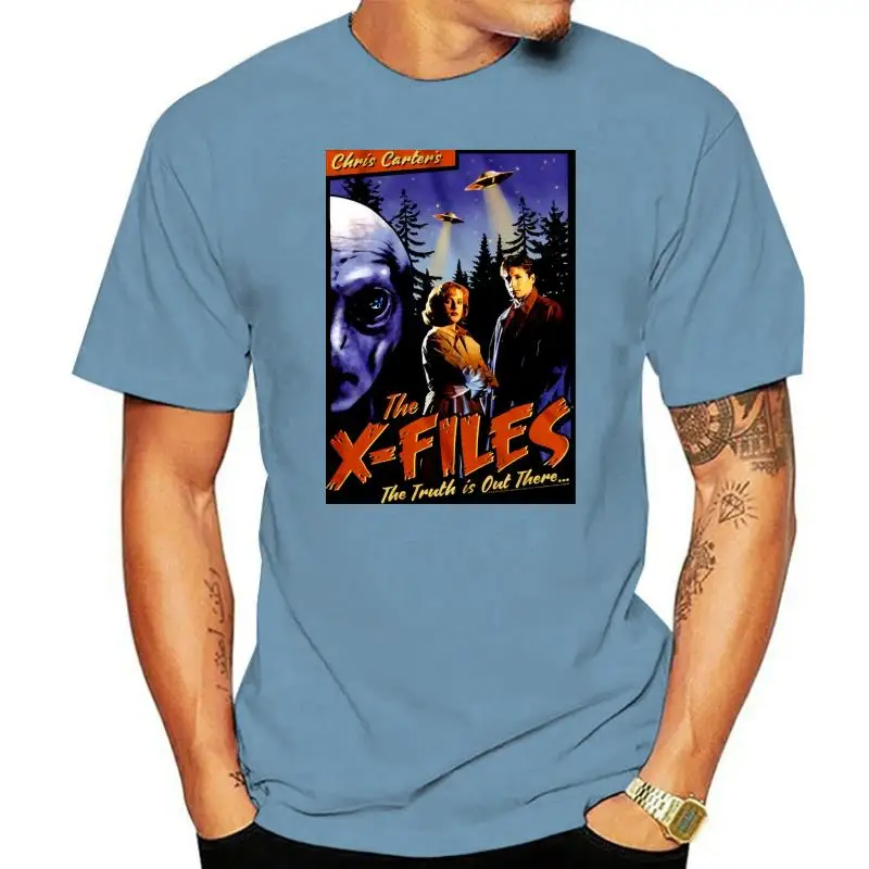 The X - Files Tv Show Science Fiction T Shirt Vintage Poster Black Cotton S-3xl T Shirt Hipster Cool O Neck Tops Tee