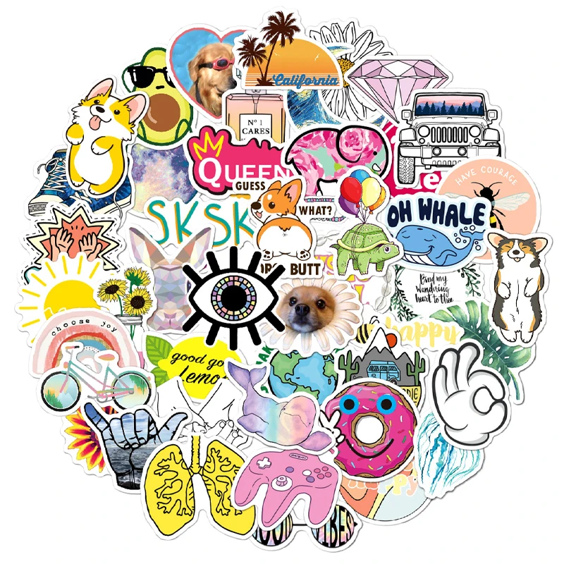 100PCS Cute Sticker… - image