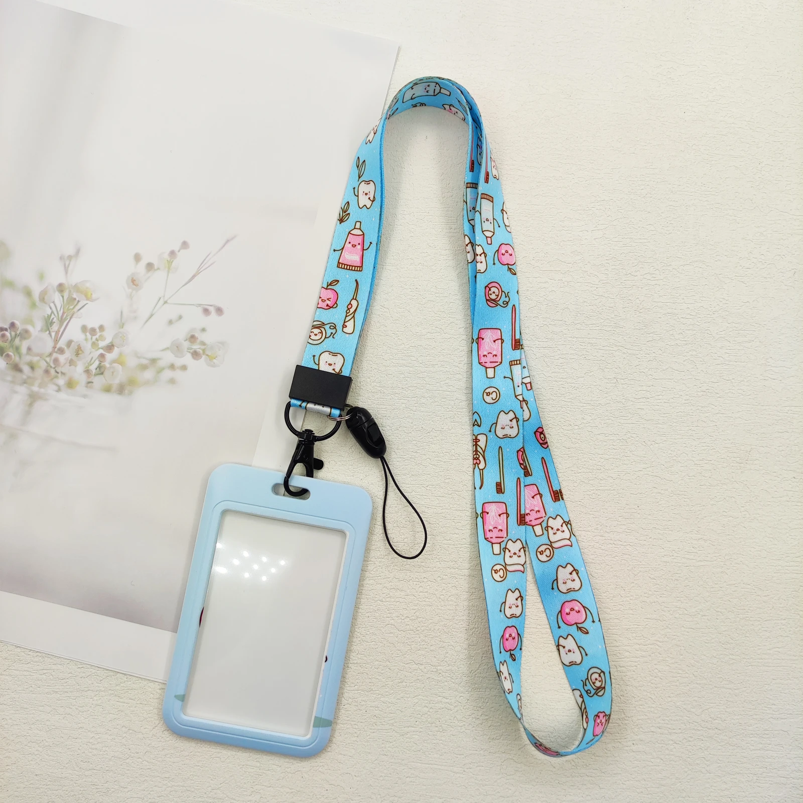 Zahnarzt Lanyard Kartenhalter Schlüsselanhänger Arzt Abzeichen Halter Umhängeband Frauen Lariat Telefon Seil Ausweishalter Zubehör – Detail 18