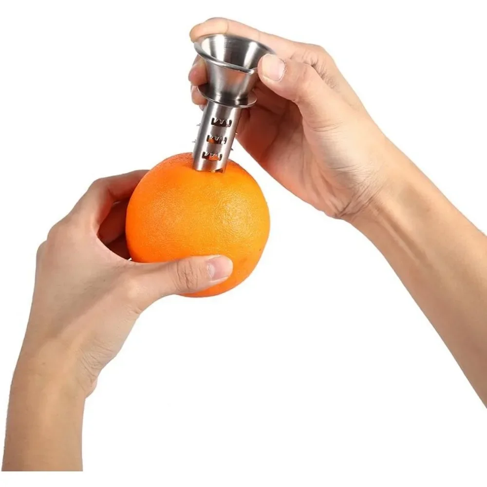 Stainless Steel Hand Juicer Pourer Screw For Lemon Orange Limes Citrus Manually Lemon Squeezer Juice Squeeze Fruit Tool