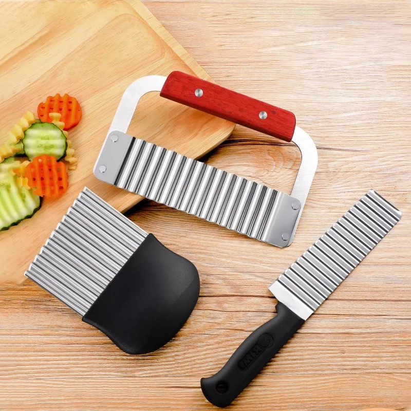 PLYS 1-4PCS French Fry Cutter Home Cutting Quick Potato Slicing Knife Food Vegetable Slicing Tool Vegetable Chopper