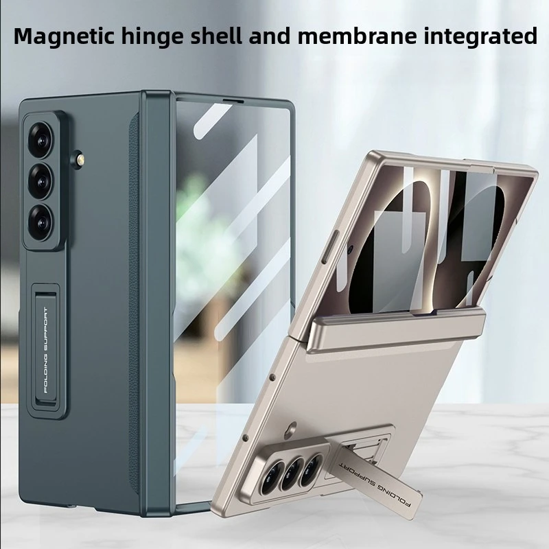 For Samsung Galaxy Z Fold 8 Ultra Case 360° Magnetic Full-wrap Hinge With Stand Matte Hd Screen Protection Cover For Shockproof