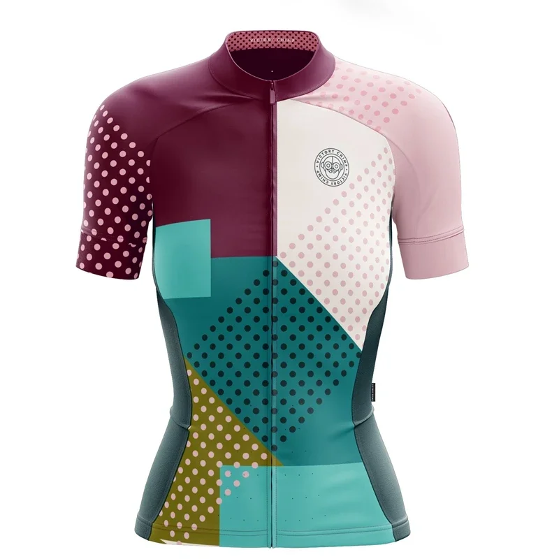 Victory C Women Cycling Jersey 2023 New Cycle Clothing Tops Short Sleeve CoolMax MTB Vetement Femme Bright Color Sport Wear