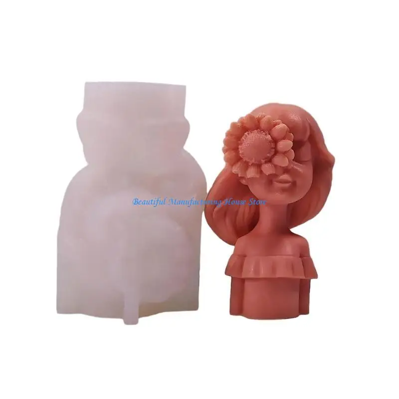 

E56A Girl Scented Mold Gypsum Aromatherapys Figurine Resin Molds Home Ornament