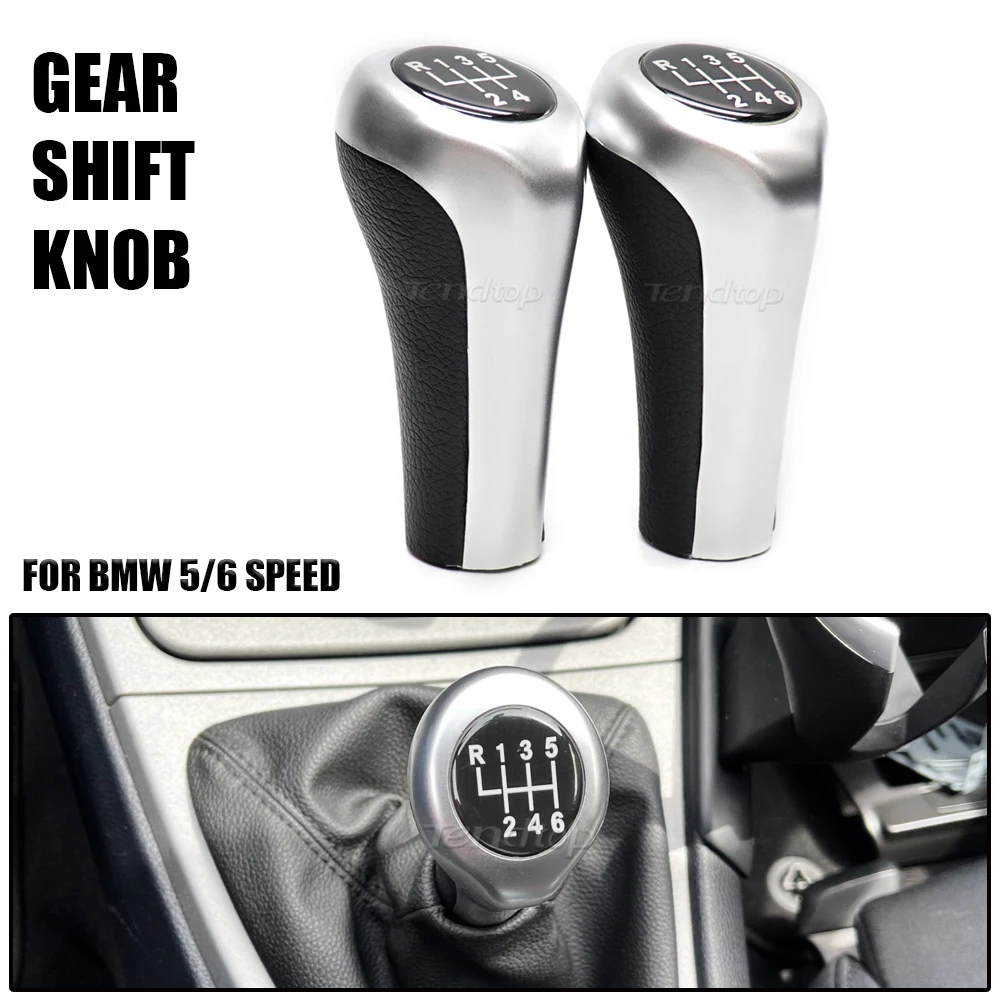 5 6 Speed Manual Gear Shift Knob For BMW Gear Knob E90 E46 E85 Z4 E91 E53 E60 E61 E63 E65 E81 E82 E83 E87 X1 X3 X5 Shift Knob