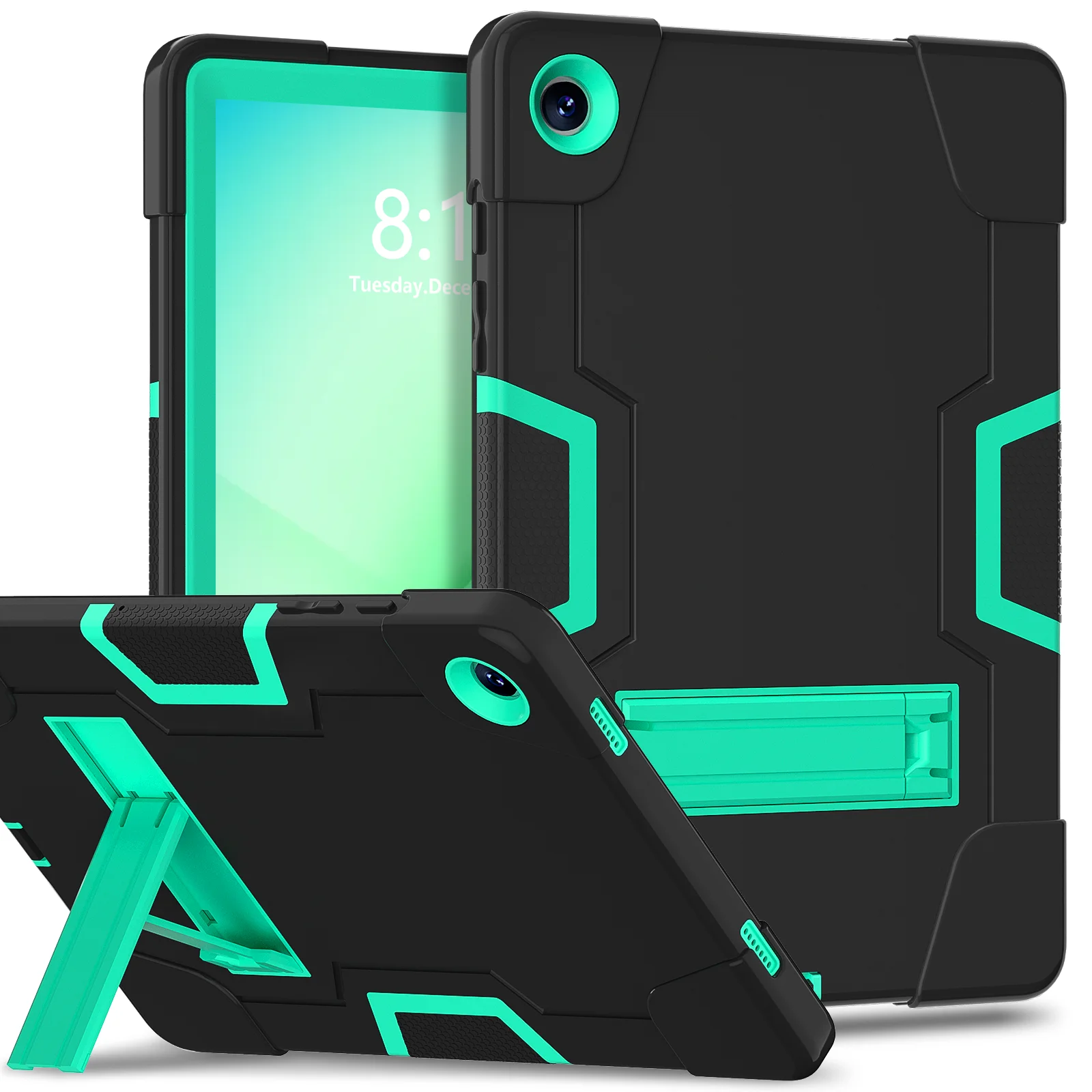 لهاتف سامسونج جالاكسي تاب A11 + 2025 11 "غطاء سيليكون PC خفيف الوزن مقاوم للصدمات مع أشرطة كتف لنموذج X230/X233/X235/X236