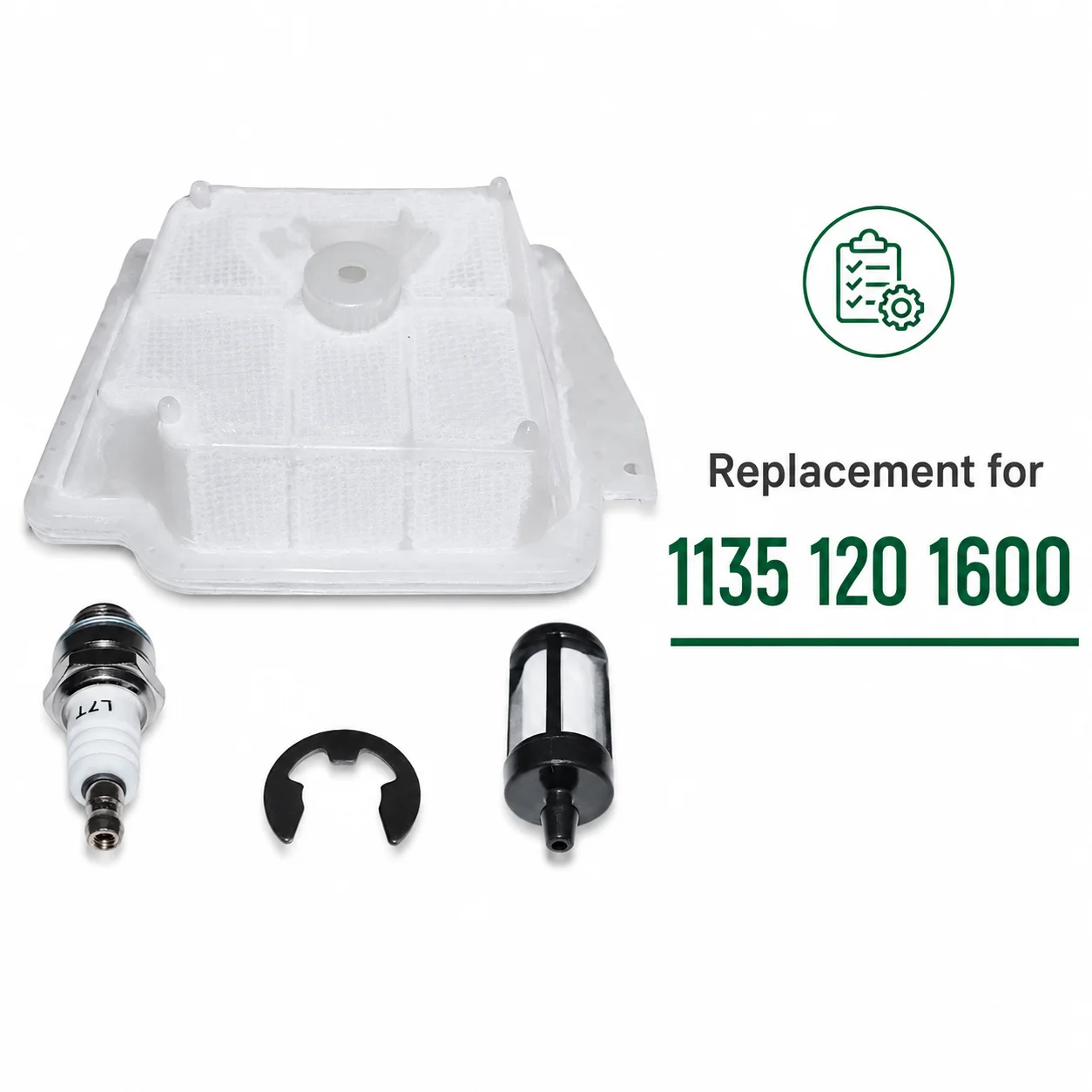 Air Fuel Filter Spark Plug E-Clip Tune Up Kit Repair Replacement For Stihl MS341 MS361 Chainsaw Parts Replaces 1135 120 1600