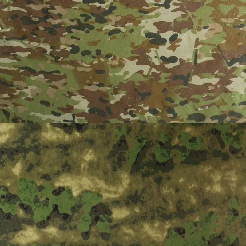 

210T Nylon New Australian AMCU A-TACS FG Ruin Camouflage Fabric 70D Taffeta Waterproof IRR Infrared Safe Cloth Raincoat Tent DIY