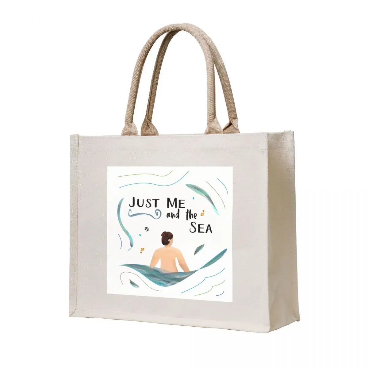 

Calling all wild open water swimming, winter bathers and surfers. Caroline Laursen original for swimmer lovers Tote Bag