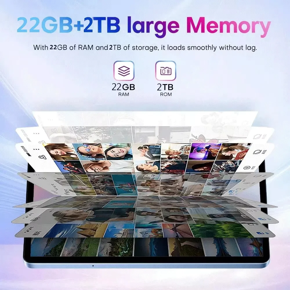 2025 NEW Pad P80 Pro Tablet 11 inch 22GB+2TB Android 15 Snapdragon 8gen3 Gobal Version 5G WiFi Dual SIM Call Tab Tablets PC