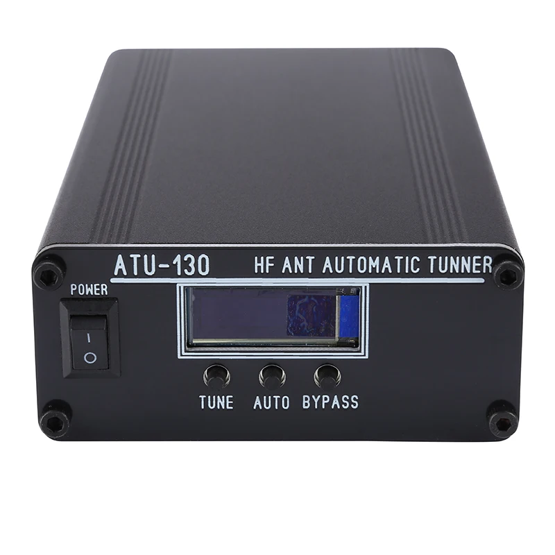 ATU-130 1.8-50MHz 200W HF antenna tuner Automatic with Black Shell OLED Display