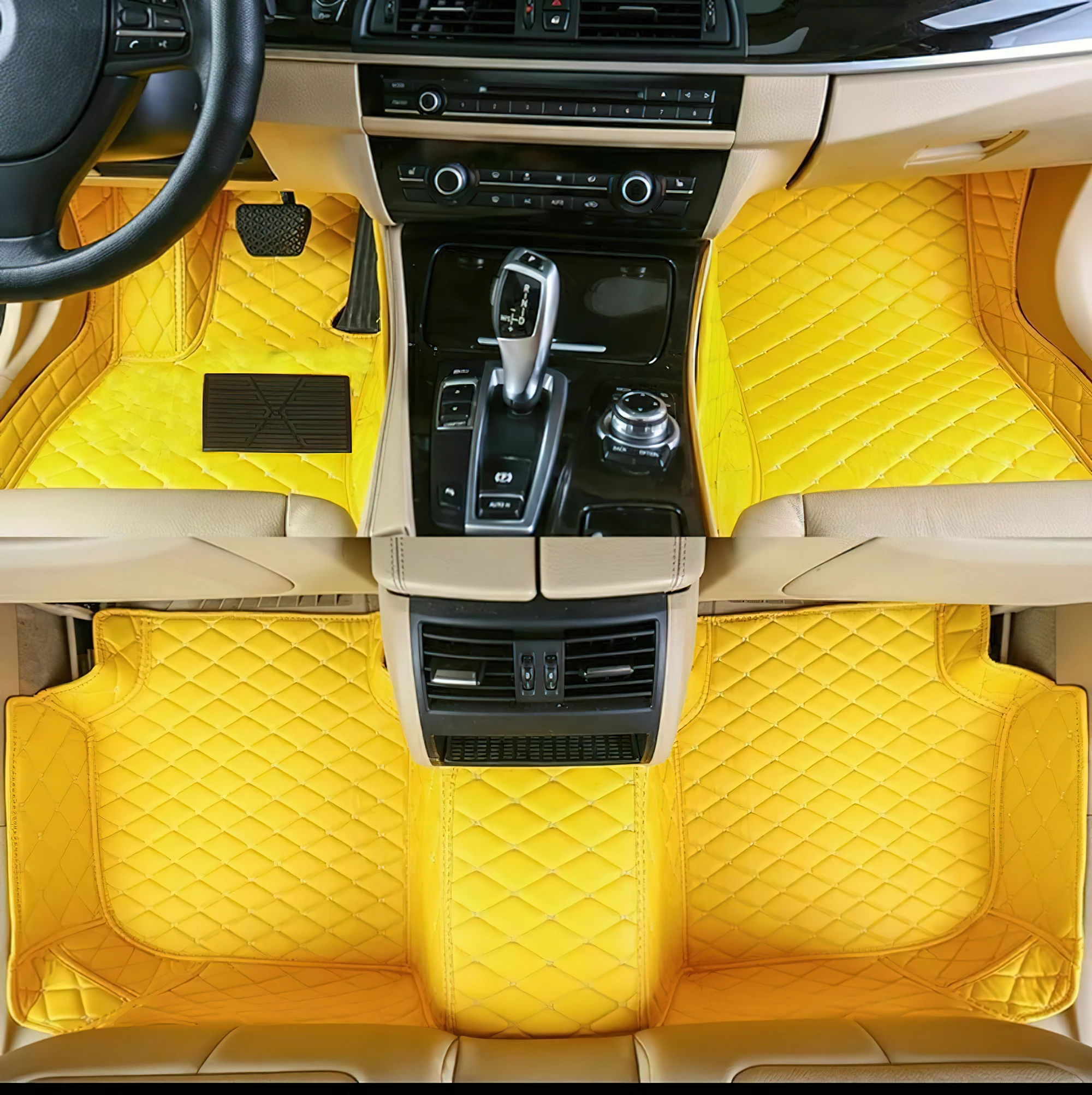 Accessories Auto leather carpet pads fits for Land Rover Range Rover Velar 2017-2022  waterproof anti slip car floor mats