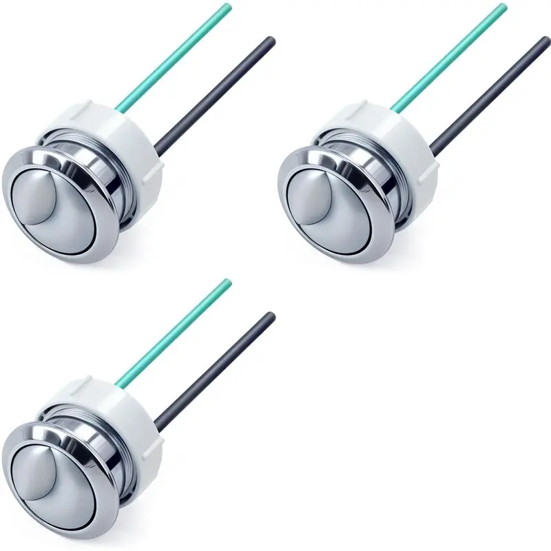 AB66-3X Light Dual Flushing Toilet Push Button Spare Parts,Top Toilet Button For Geberit & Kohler Part,1.5Inch(38Mm)