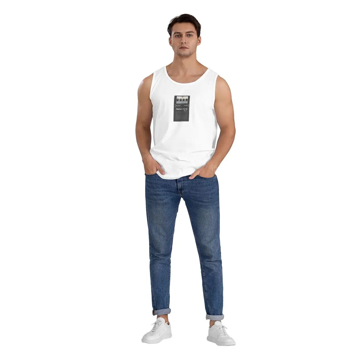 Boss Overdrive Bluesbreaker Guitar Pedal 100% Cotton Men's Sweatshirt Vest Sleeveless Clothing Tees Men Tank Tops T-shirt - view 5
