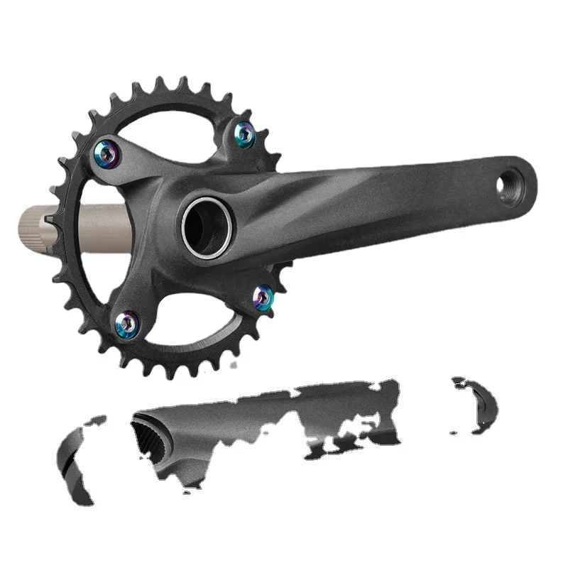 Bicycle Crank Arm MTB 104BCD Crankset Chain Wheel Alloy Chain Ring Mountain Bike 32T Sprocket Set