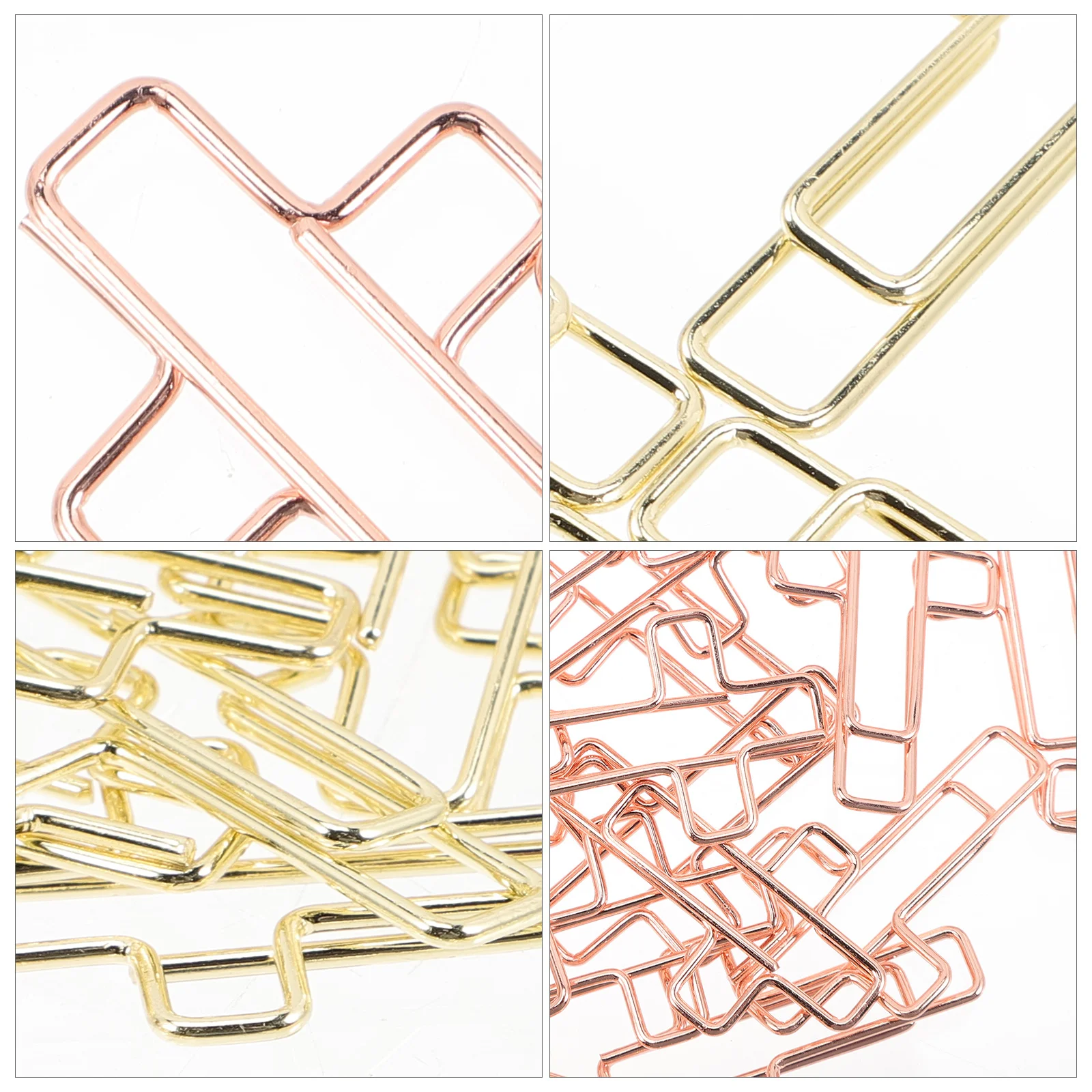 100Pcs Novelty Cross Shaped Paper Clips Metal Clips Strong Holding for Office School Filing Document Organization